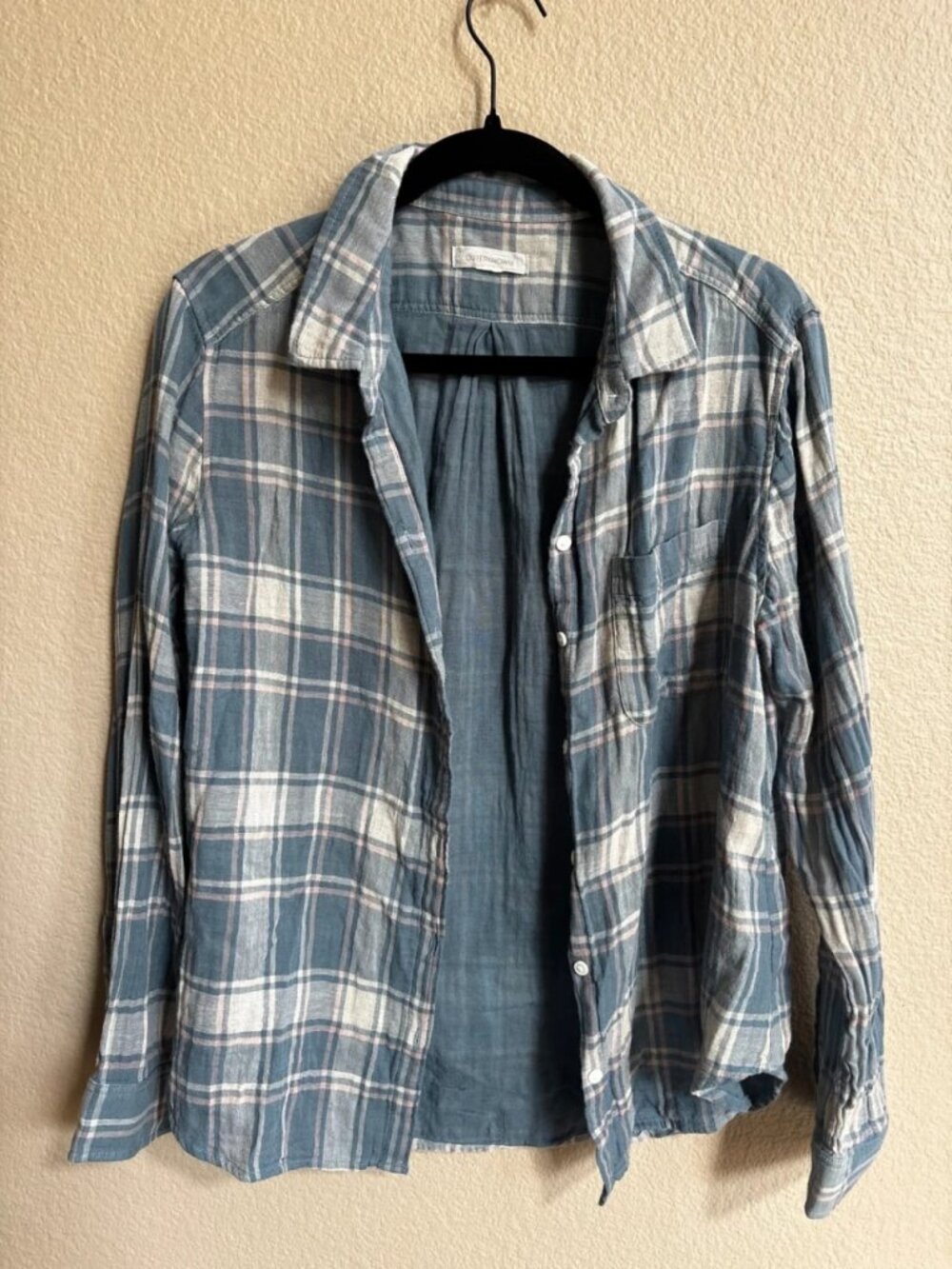 Women’s Blanket Shirt Blue Plaid S